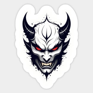 Demon Head Oni Sticker